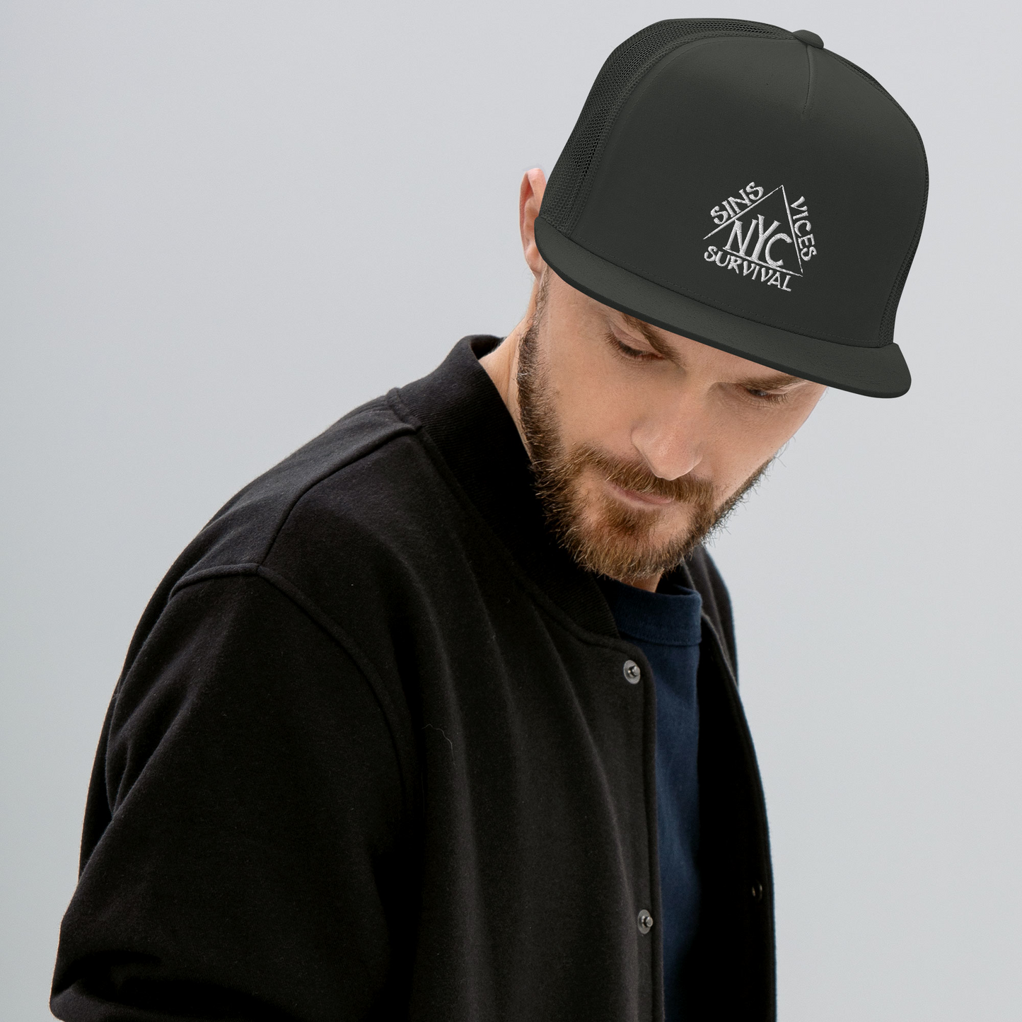 SNV Origins Trucker Cap Charcoal Front
