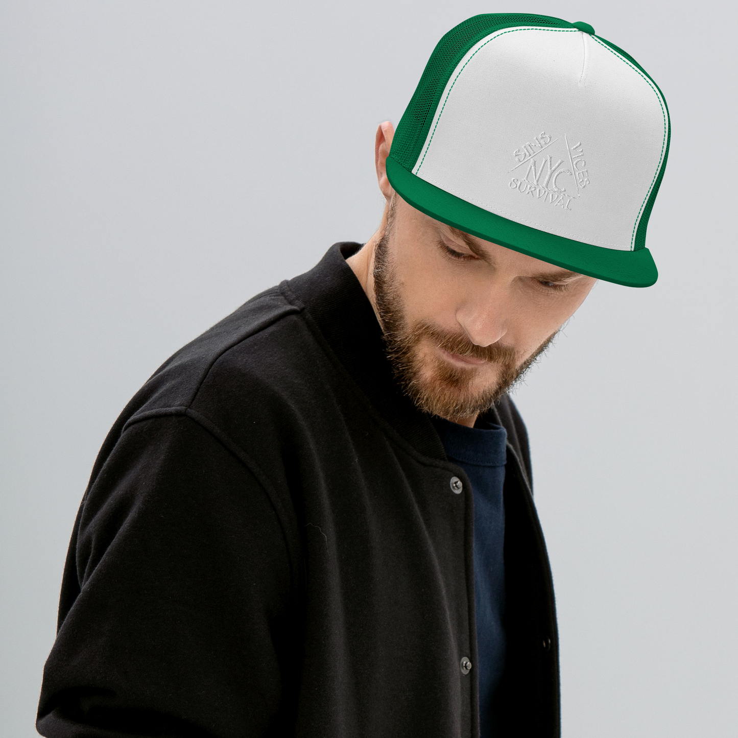 SNV Origins Trucker Cap Kelly White Kelly Front