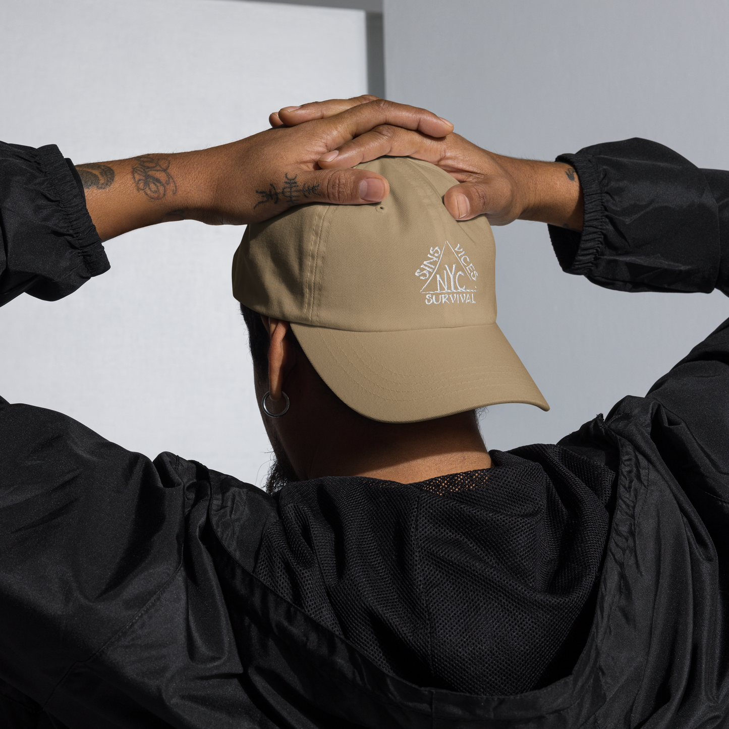 classic dad hat khaki front