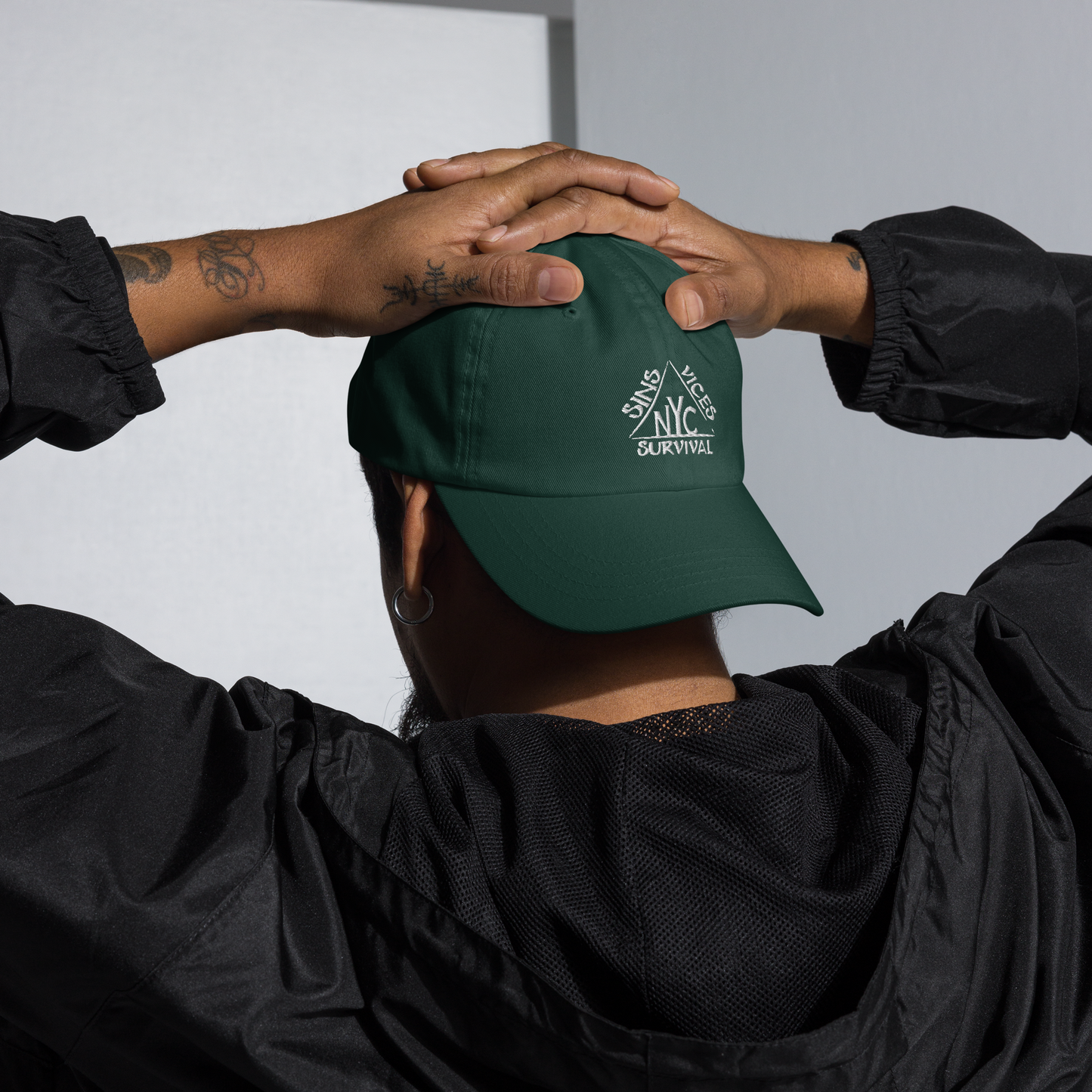 classic dad hat spruce front