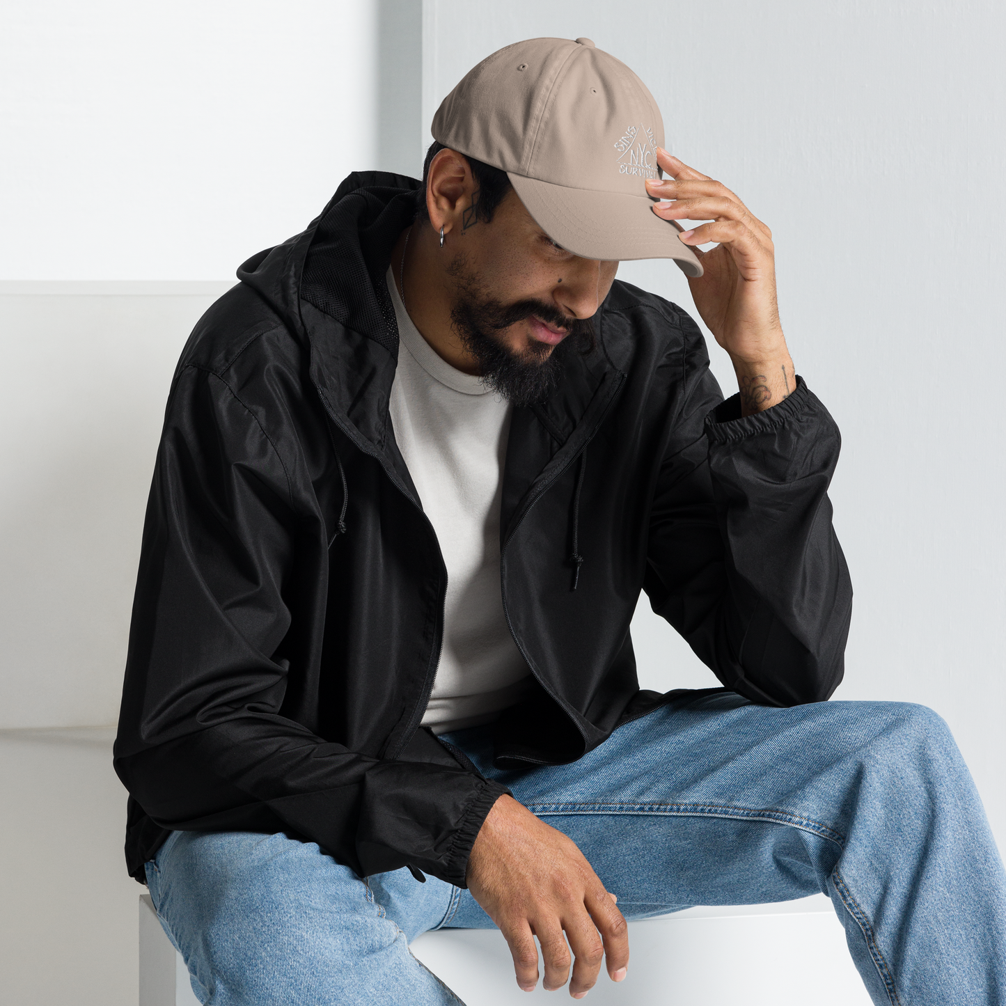 classic dad hat stone right side