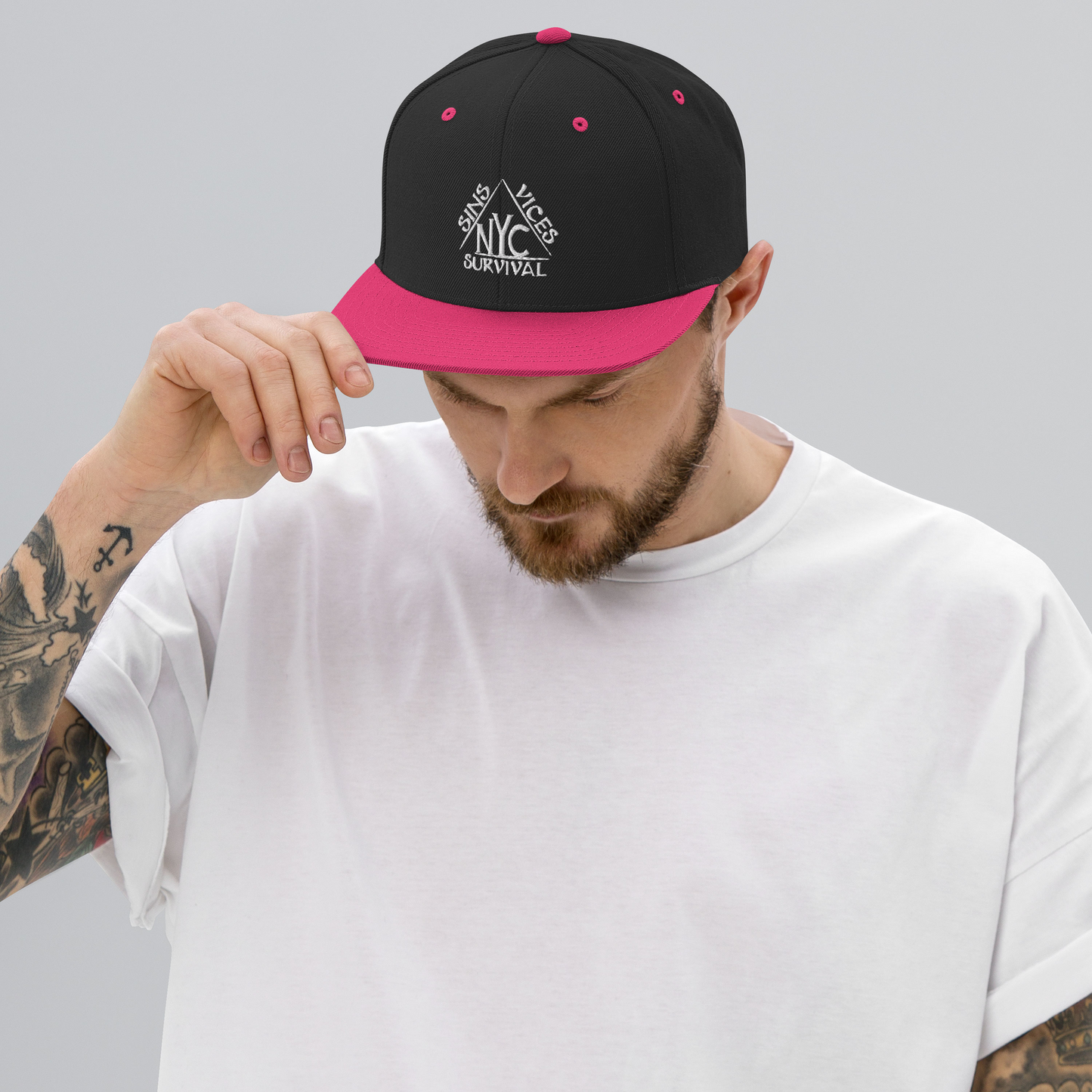 Origins SNV Snapback Black Neon Front