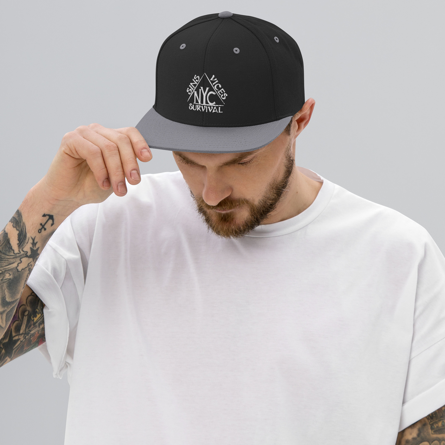 Origins SNV Snapback Black Silver Front