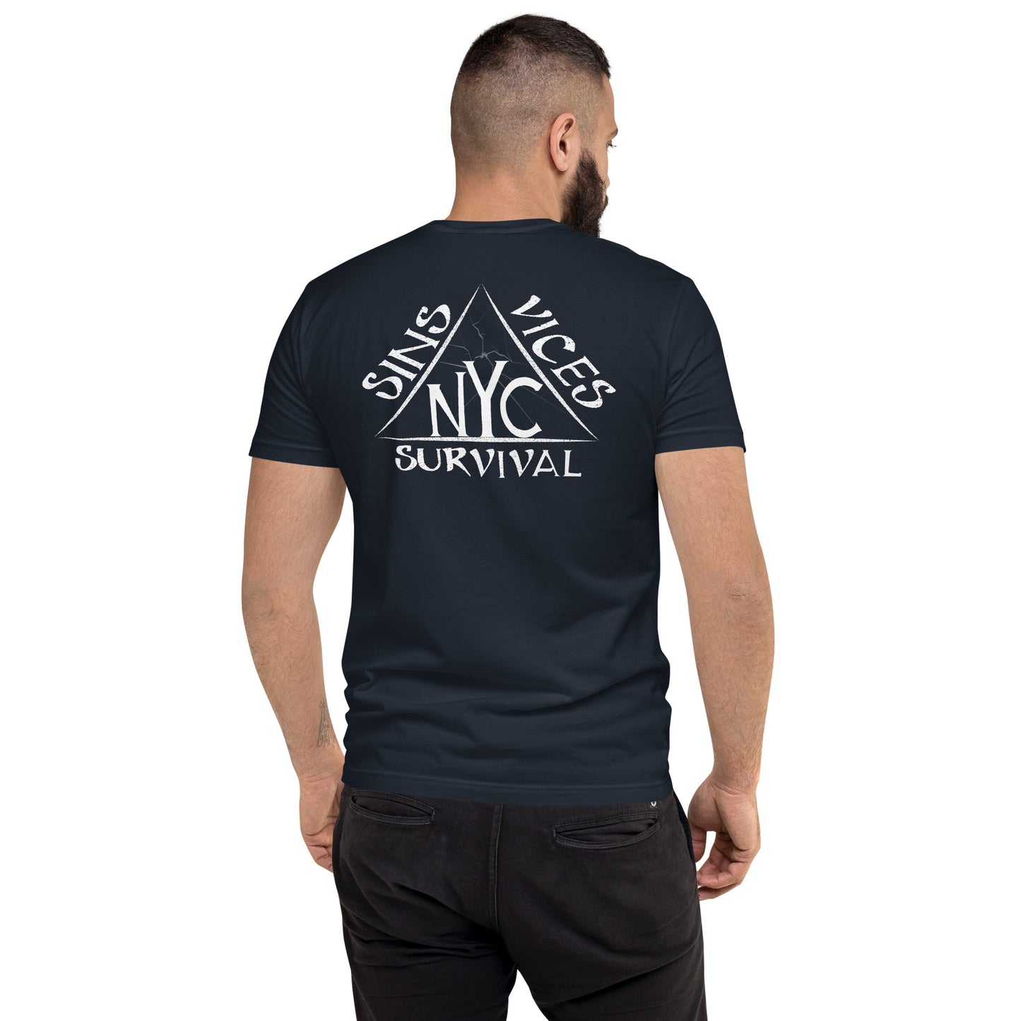 Midnight Navy SNV Fitted Short Sleeve T-shirt