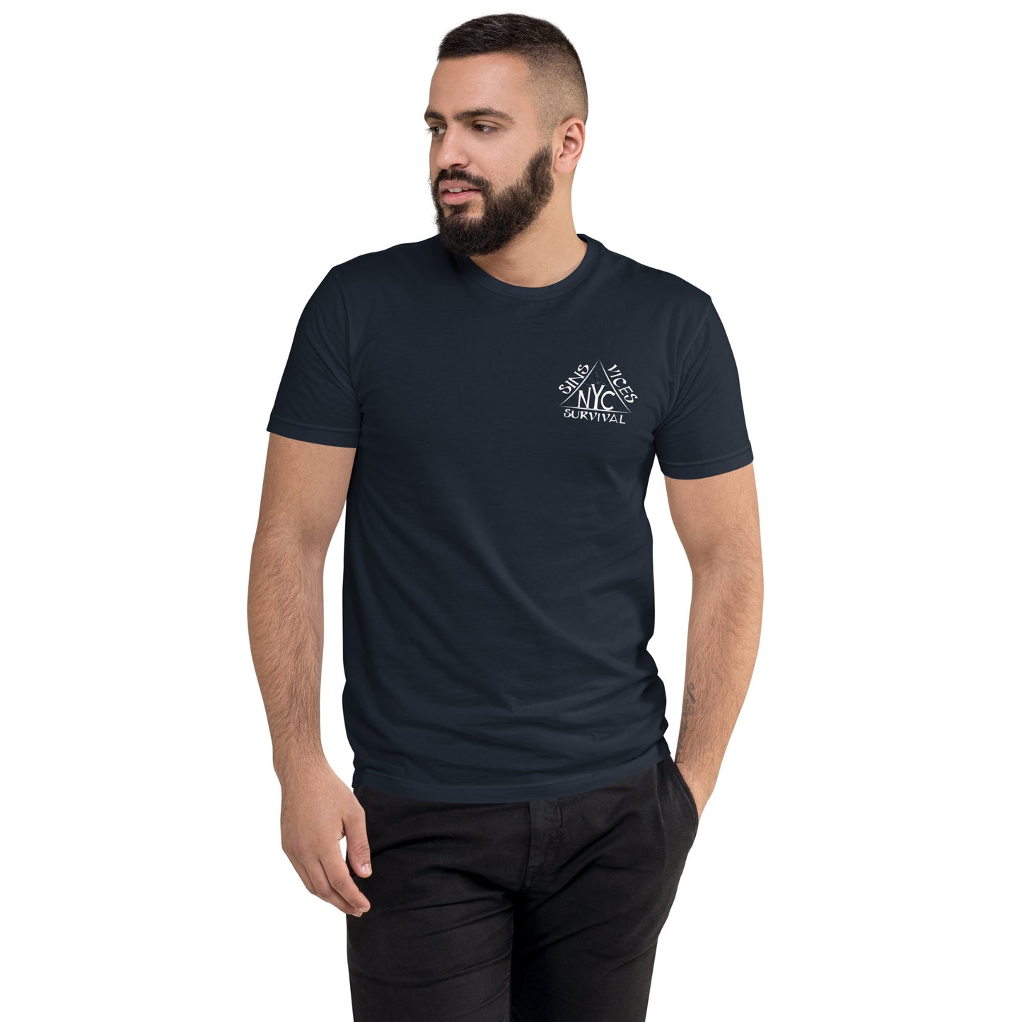 Midnight Navy SNV Fitted Short Sleeve T-shirt