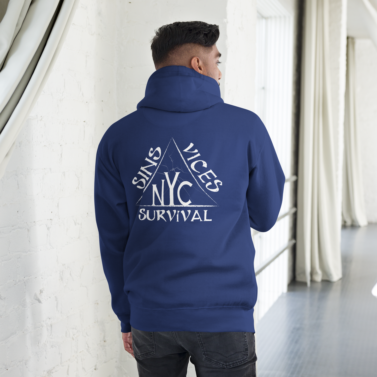 SNV Unisex Hoodie Royal Back