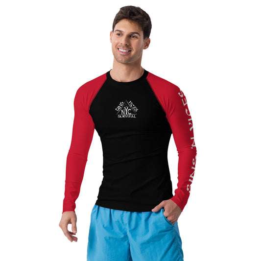 Black/Red Belt Pride Rash Guard