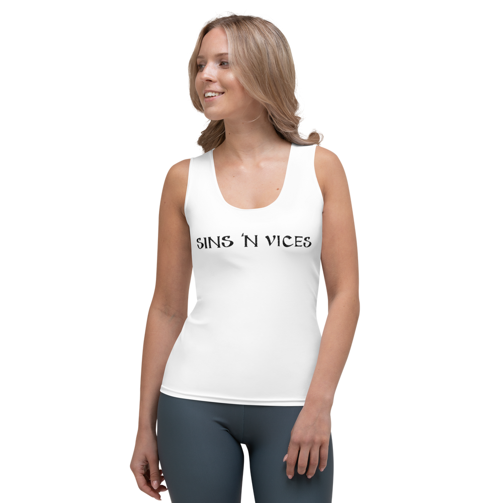 SNV Cut & Sew Tank Top White Front
