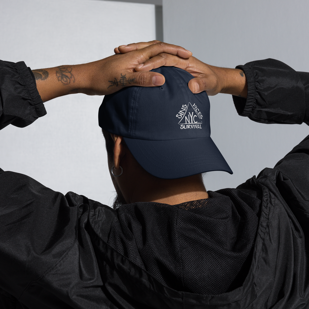 classic dad hat navy front