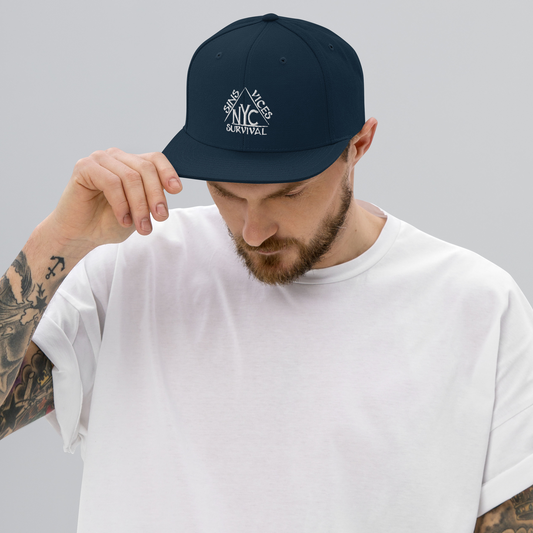 Origins SNV Snapback Navy Blue Front