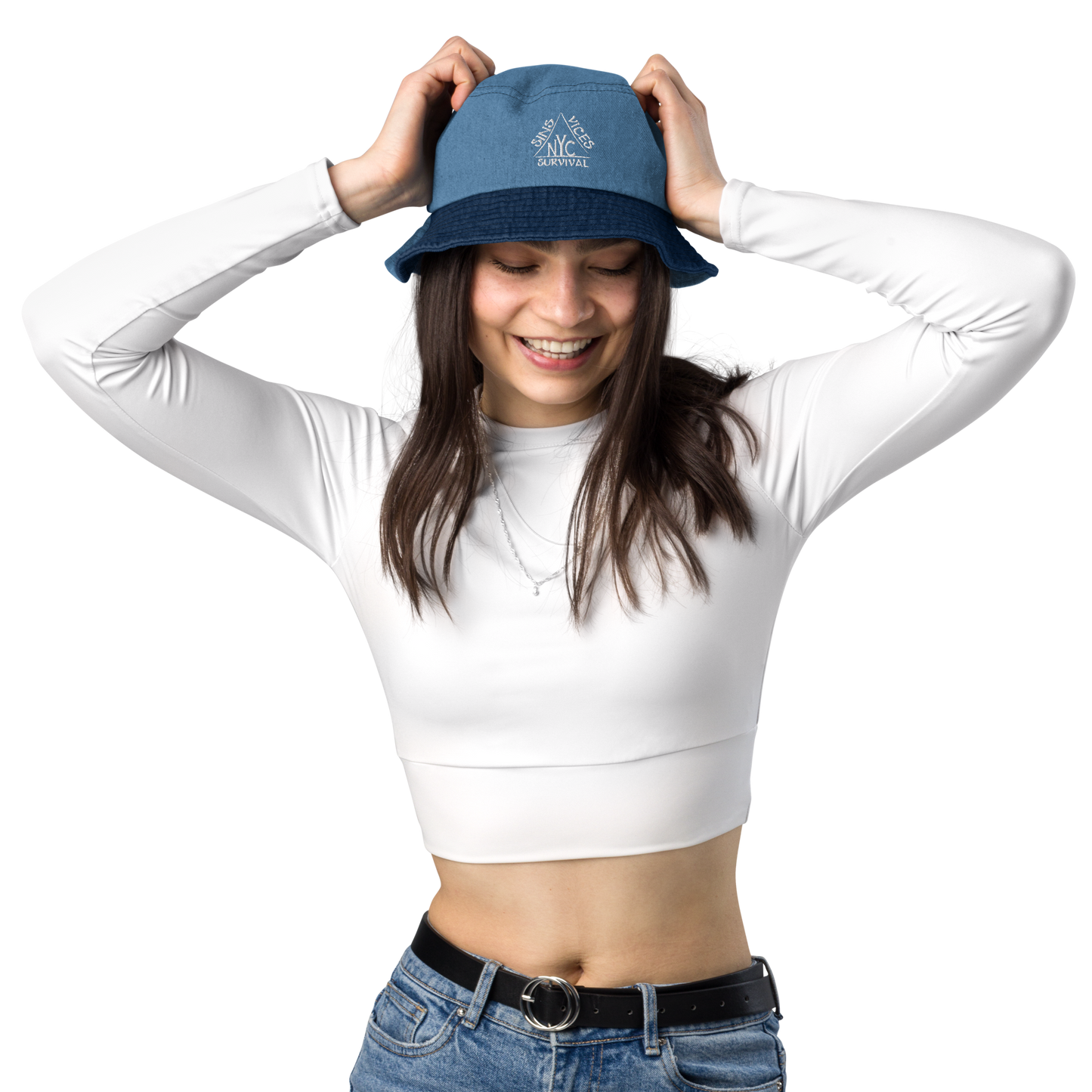 Light Blue SNV Denim bucket hat