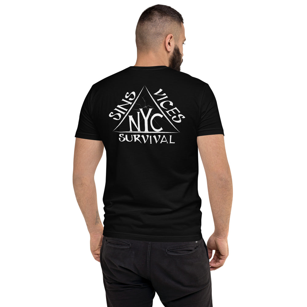 Black SNV Fitted Short Sleeve T-shirt