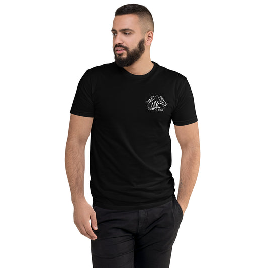 Black SNV Fitted Short Sleeve T-shirt