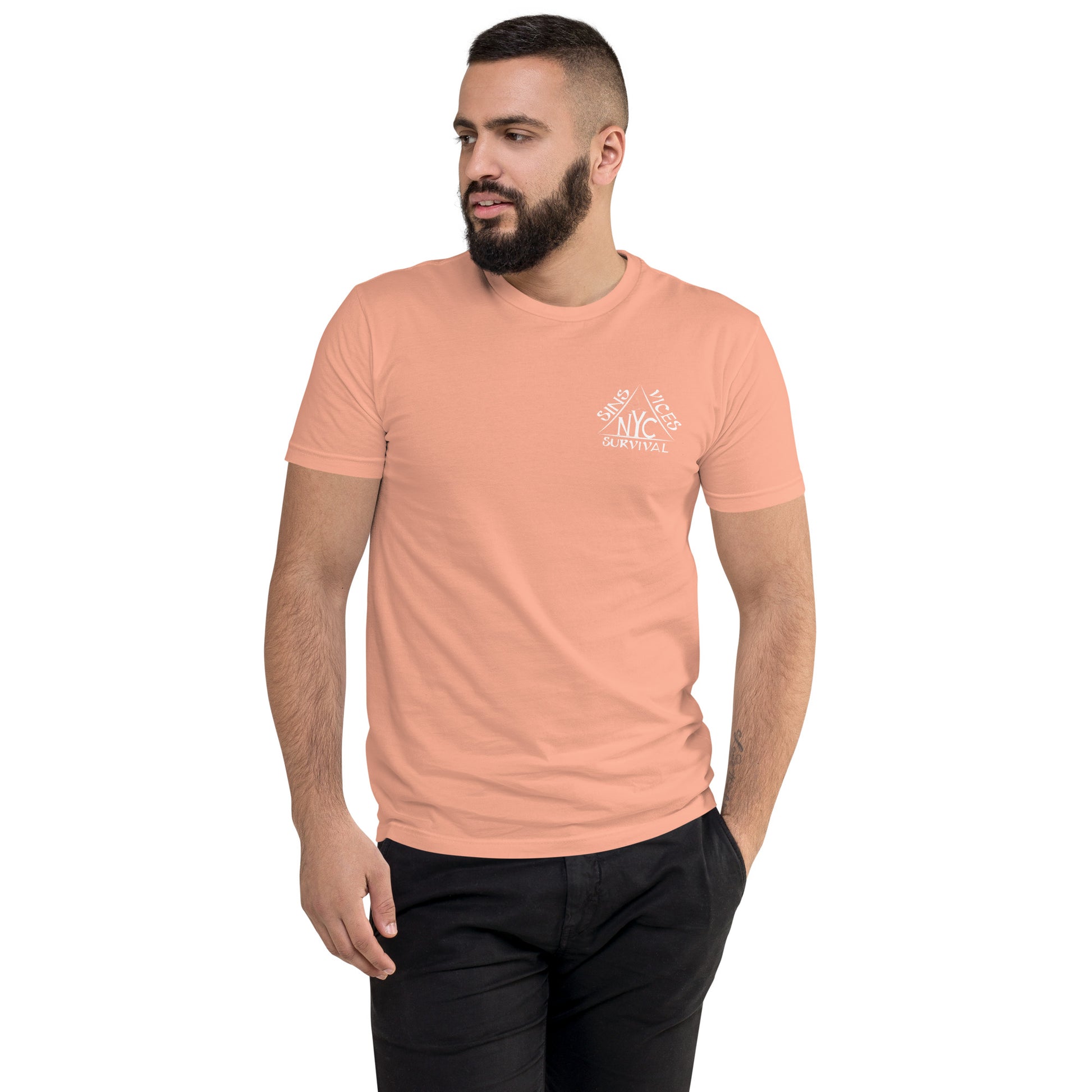 Desert Pink SNV Fitted Short Sleeve T-shirt Front
