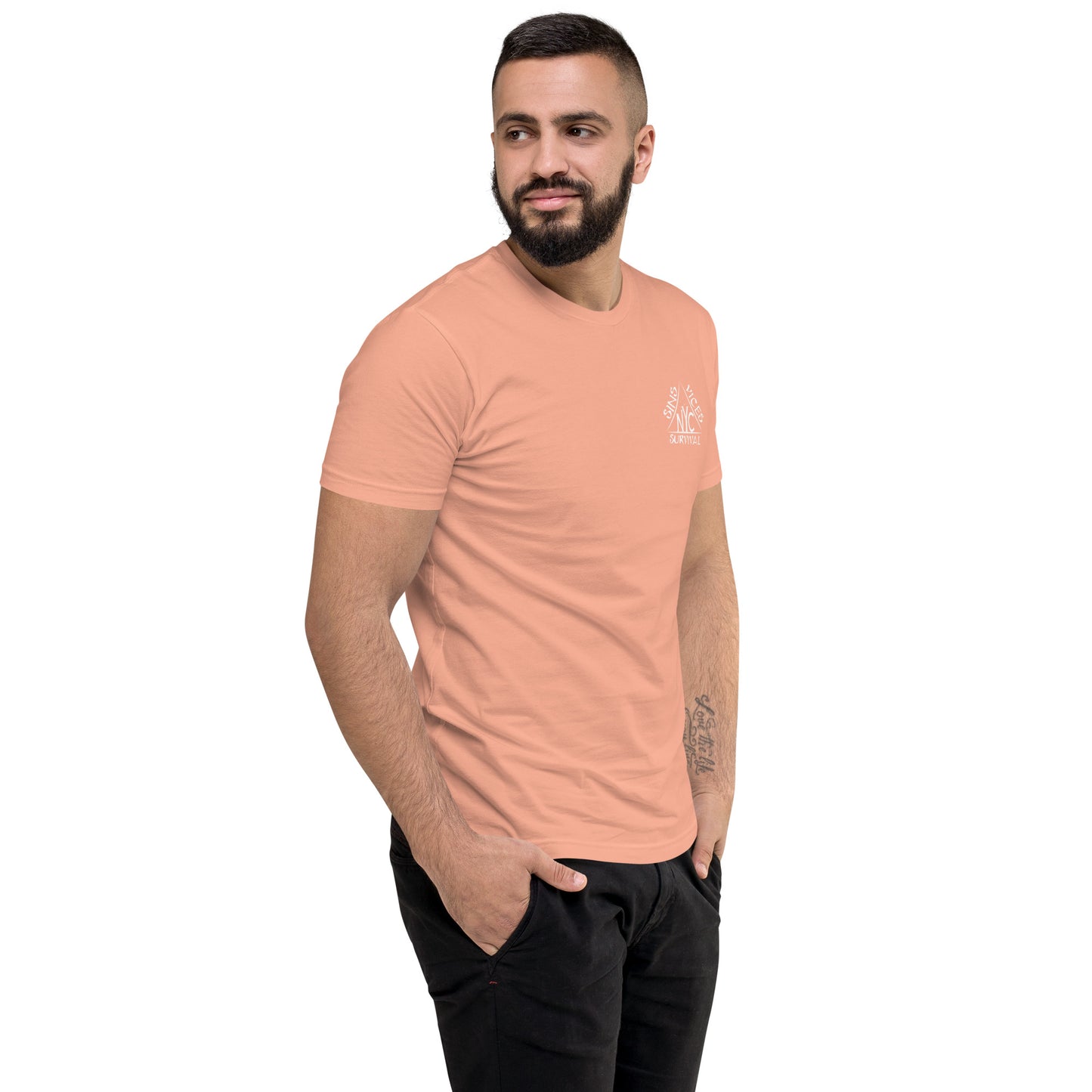 Desert Pink SNV Fitted Short Sleeve T-shirt Right Front