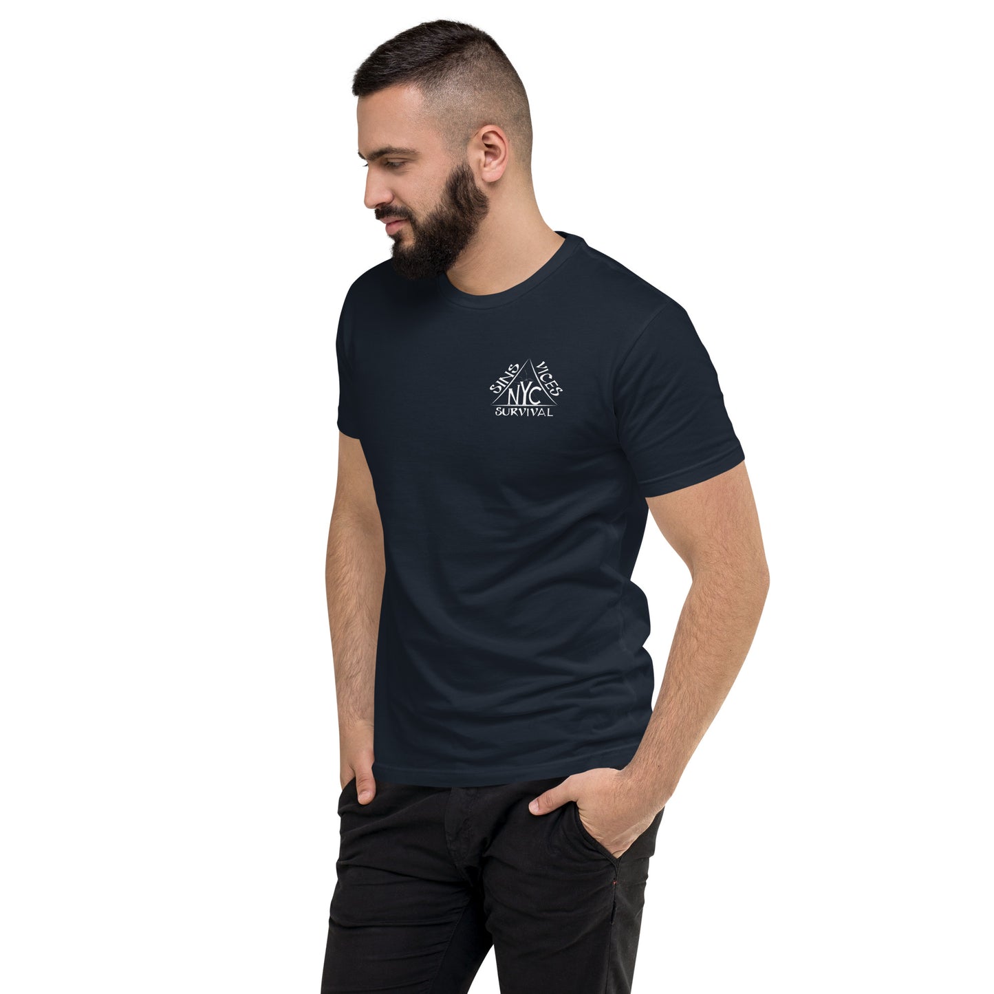 Midnight Navy SNV Fitted Short Sleeve T-shirt