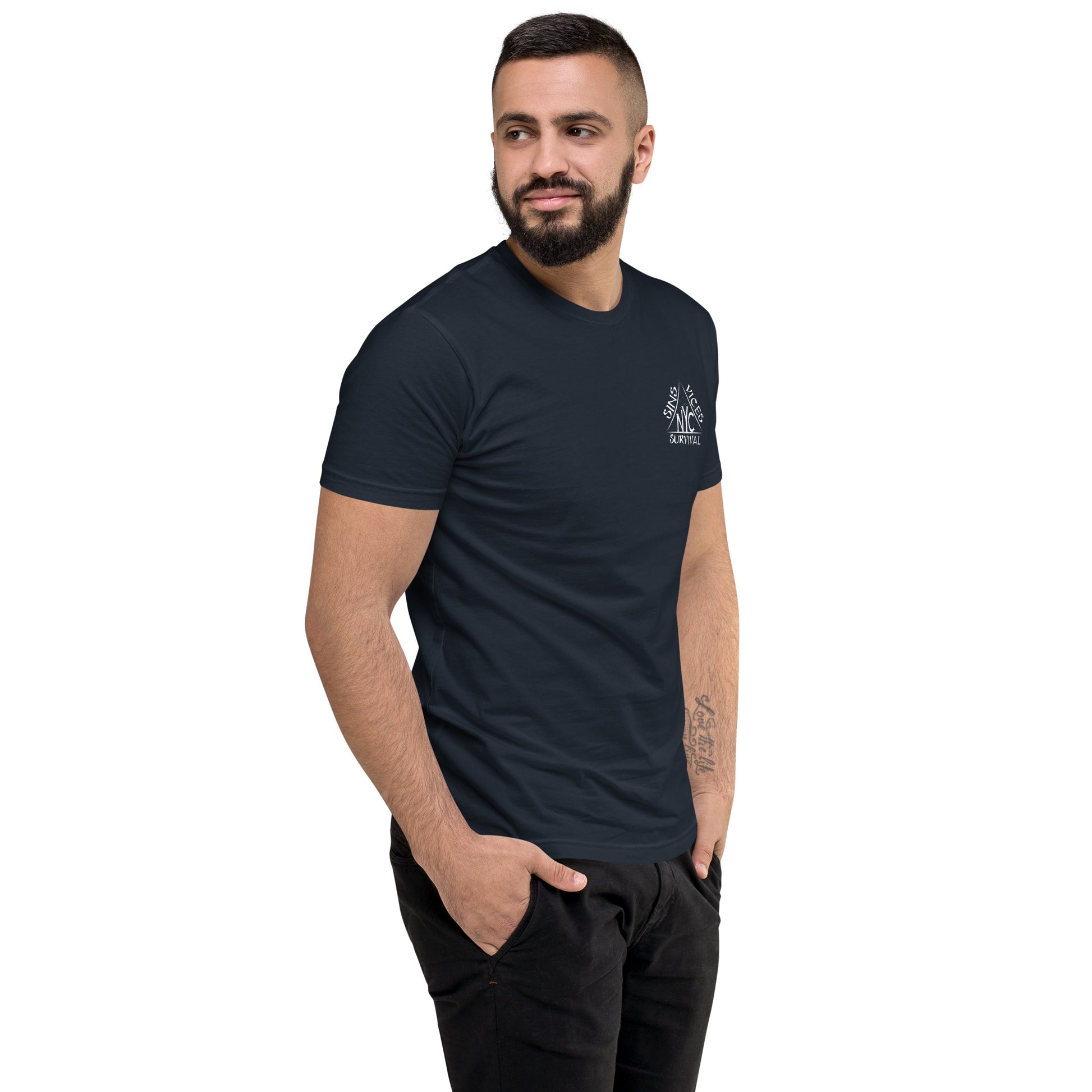 Midnight Navy SNV Fitted Short Sleeve T-shirt