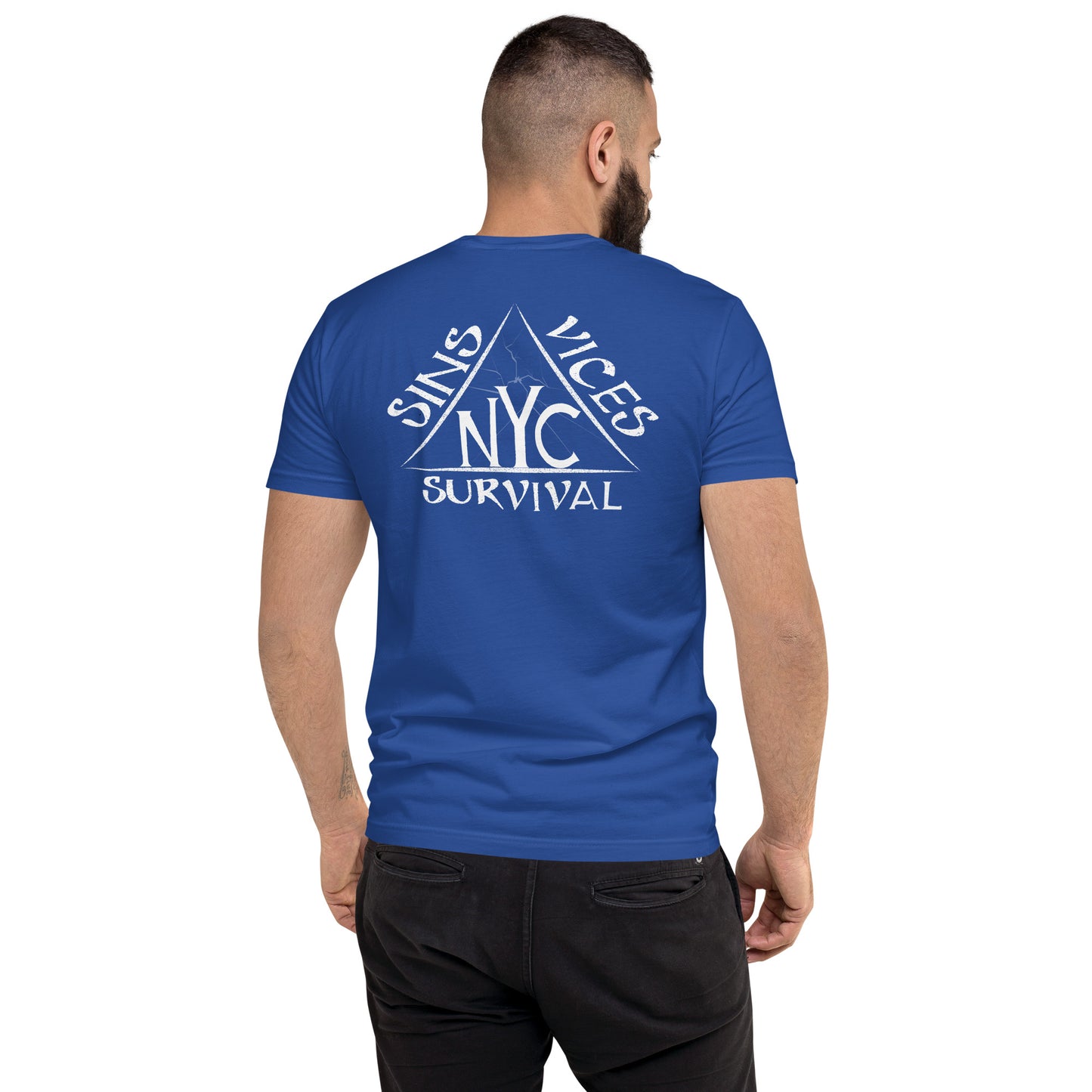 Royal SNV Fitted Short Sleeve T-shirt Back