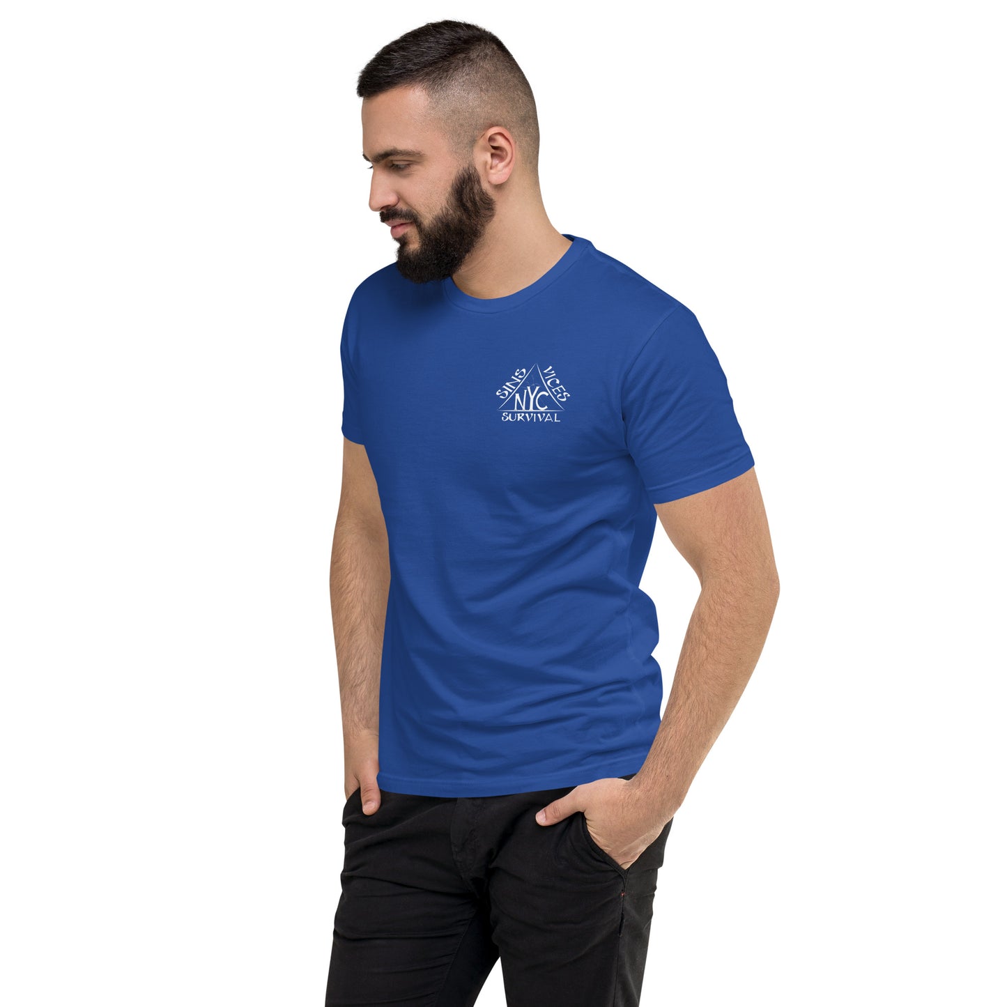 Royal SNV Fitted Short Sleeve T-shirt Left Front