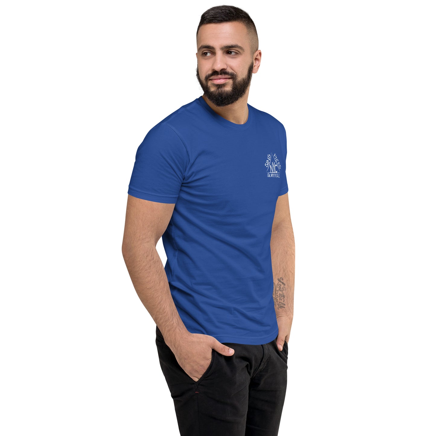 Royal SNV Fitted Short Sleeve T-shirt Back Front