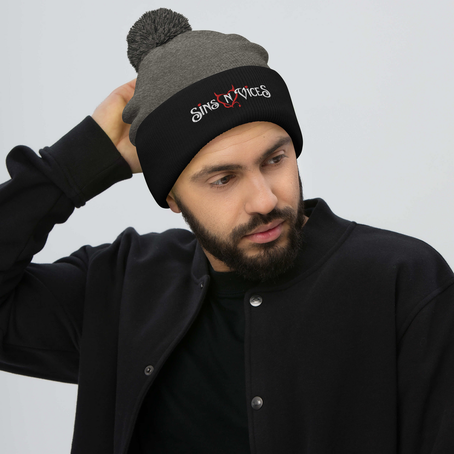 embroidered beanie