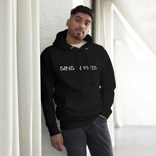 SNV Unisex Hoodie Black Front