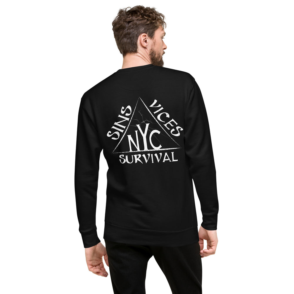 SNV Unisex Premium Sweatshirt Black Back