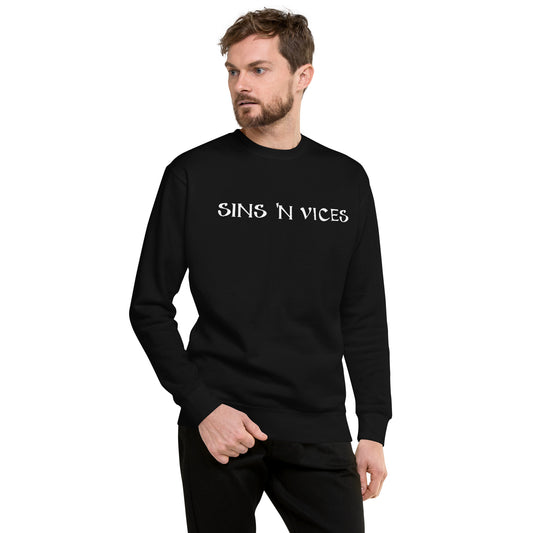 SNV Unisex Premium Sweatshirt Black Front