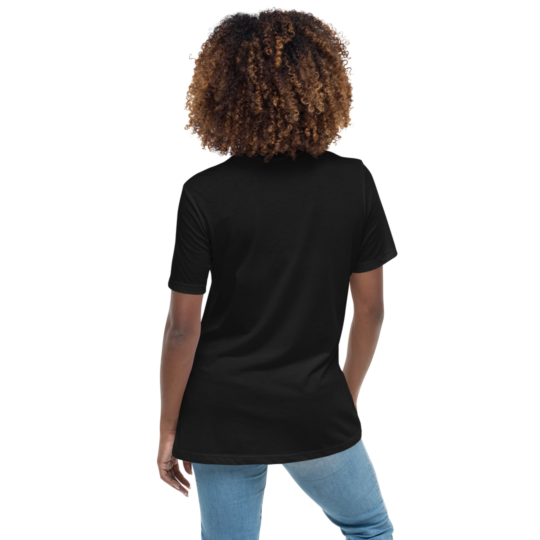 Women's Sexy Relaxed T-Shirt Black Back
