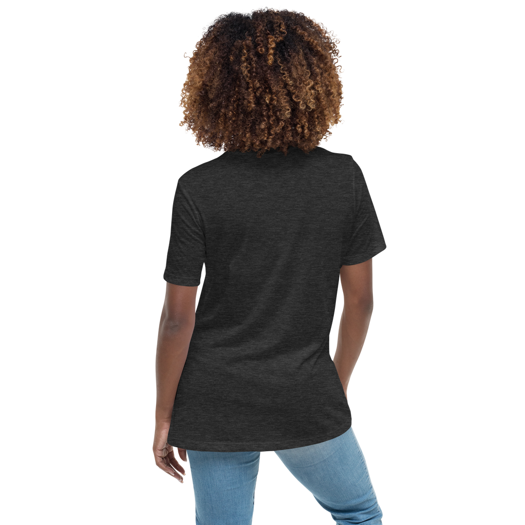 Women's Sexy Relaxed T-Shirt Dark Grey Heather Back